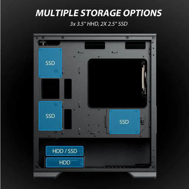 Alt view image 5 of 7 - Vetroo M03 Black Compact Computer Case Micro ATX Mini ITX Pink Gaming PC Case USB3.0 Door Opening Transparency Tempered Glass Side Panel & Front Mesh Panel 4 Black ARGB PWM Fans