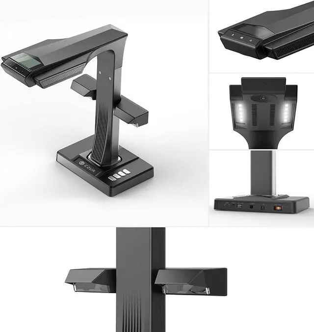 Alt view image 2 of 7 - CZUR ET16 Plus Advanced Book & Document Scanner, 2nd Gen Auto-Flatten&Deskew Tech, 16MP Camera, Capture A3, 186 Languages OCR, Convert to PDF/Searchable PDF/Word/Tiff/Excel, Run On Windows & Mac OS