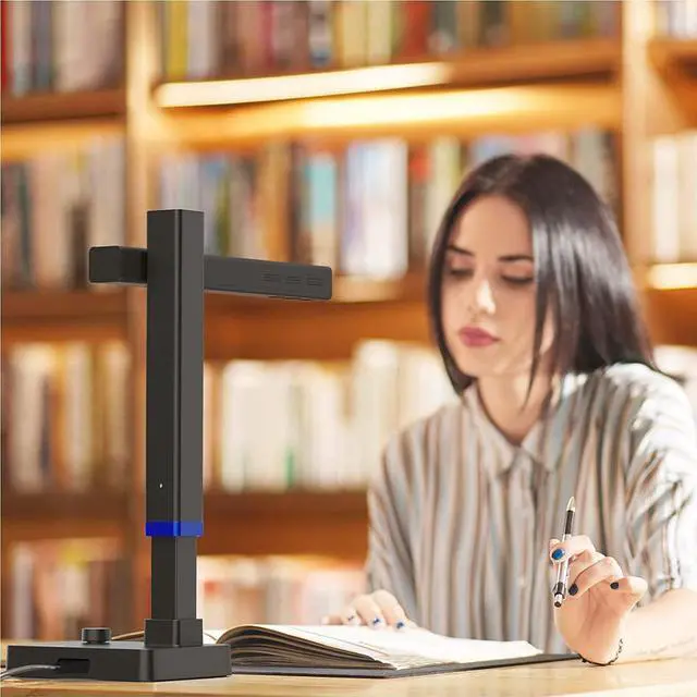 Alt view image 5 of 7 - CZUR Shine Ultra Smart Portable Document Scanner, USB Book Scanner with OCR Auto-Flatten & Deskew, Document Camera for Desktop/Laptop, Capture Size A3, Compatible with Windows & Mac OS