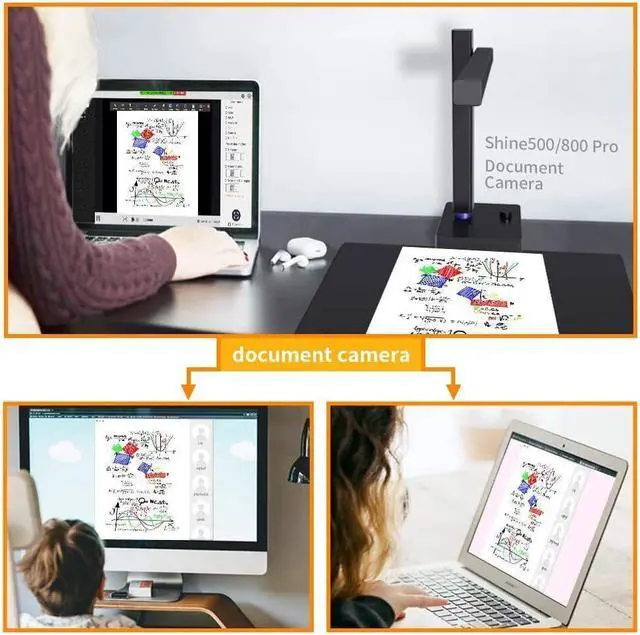 Alt view image 6 of 6 - CZUR Shine 500 Pro High-Speed Document Camera Smart Scanner OCR MacOS & Windows