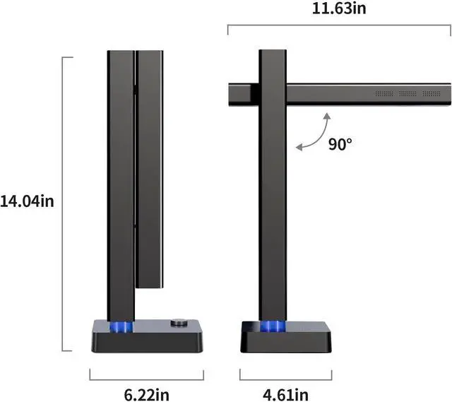 Alt view image 6 of 7 - CZUR Shine800 Document Camera, 8MP Portable Document Scanner, OCR Multi-Language Recognition, USB Doc Camera for Live Demo, Web Conferencing, Remote Teaching - Mac OS/Windows