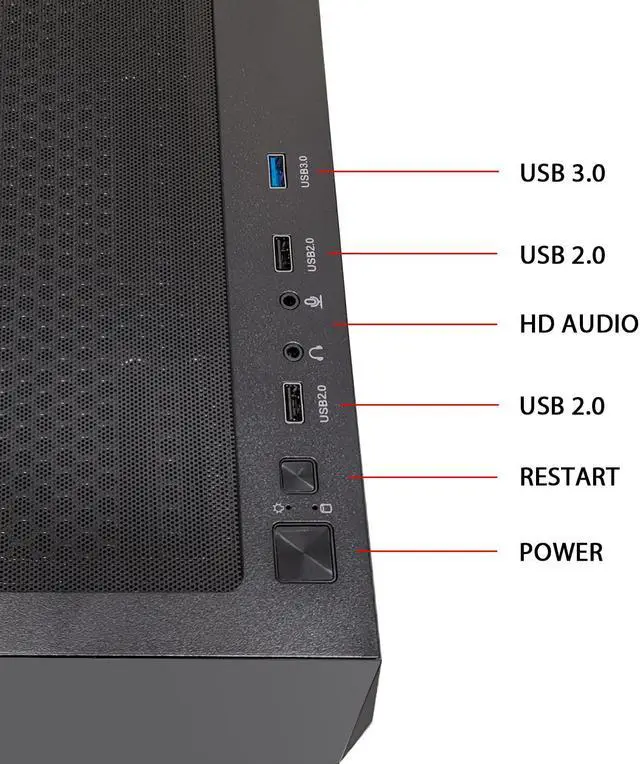 Alt view image 7 of 7 - Classico Storage Case ATX Computer Case Mid Tower with 3x140mm &1x 120mm Fans, 4 Detachable Hard Drive Cages Support 10x 3.5" & 3 x 2.5", GPU Vertically Mounting, 360mm Radiator Ready on Top & Front