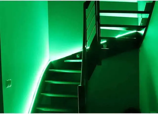 Alt view image 4 of 6 - Green LED Strip Light NON-Waterproof 12V DC High Density SMD 3528 300 LEDs/M 16.4 ft/5M Flexible Tape for Room Bedroom Car Christmas Gaming Boat Home Bar Outdoor Indoor Decoration