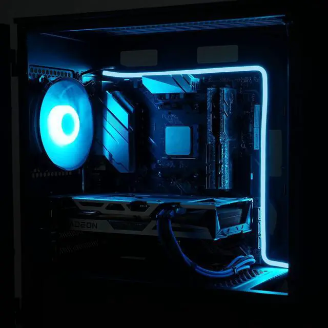 Alt view image 4 of 7 - Vetroo Magnetic ARGB LED Strips 5V 3PIN for PC Aura SYNC, Gigabyte RGB Fusion, MSI Mystic Light Sync