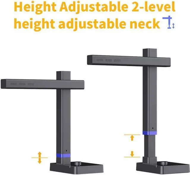 Alt view image 3 of 7 - CZUR Shine800-A3-Pro Professional Height Adjustable USB Document Camera, A3&A4 Document Scanner with OCR Function for MacOS and Windows