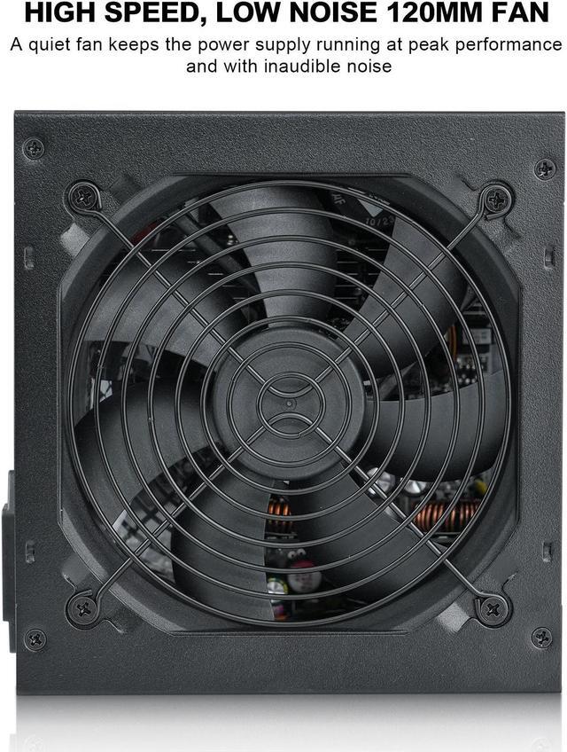 Alt view image 6 of 8 - SEGOTEP 650W 80 Plus Gold Power Supply Non-Modular with 6+2 Pin Connectors PFC Protection and RoHS Compliance 120mm Silent Fan Gaming PSU Black (5 Years Warranty)