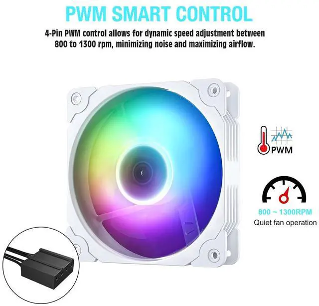 Alt view image 5 of 7 - Vetroo AL900 Pink ATX PC Case - 3 Pcs White 120mm ARGB Fan, 270° Full View Tempered Glass, Pre-Installed ARGB & PWM FDB Fan, Supports 360mm Radiator & 10 Fans, Type-C Ready