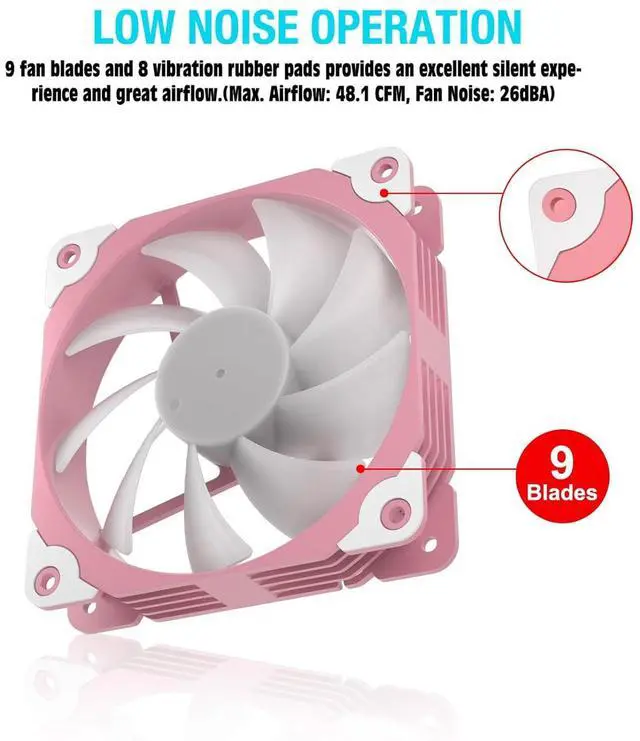 Alt view image 7 of 7 - VETROO AL800 Full Tower White PC Computer Case - 3 Pcs Pink 120mm ARGB Fan, Door Opening Design Tempered Glass, E-ATX/ATX Support, Adjustable LED Strip, Pre-Installed ARGB & PWM FDB Fan in Rear