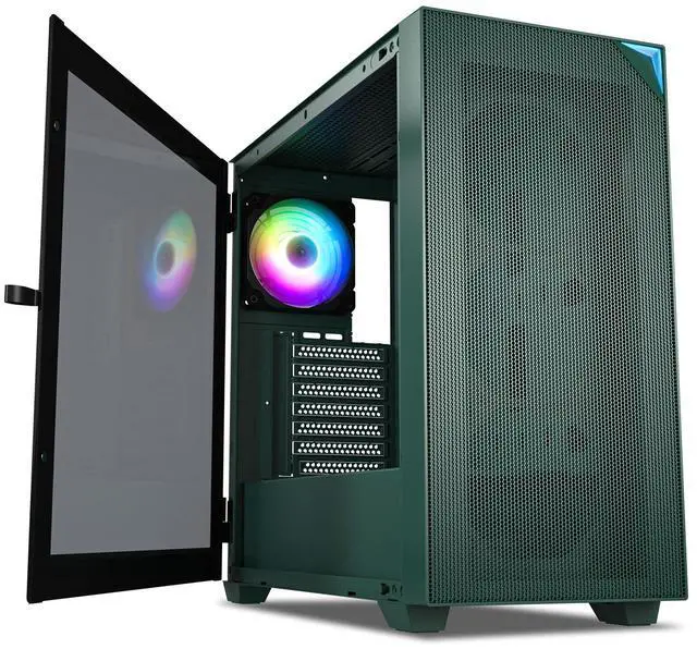 Main image of Vetroo AL800 Army Green E-ATX Full Tower PC Gaming Case with 4mm Tempered Glass RTX 50 Series Fully Compatible Side Panel & Mesh Front Panel Support 360mm Radiator 120mm ARGB Fan Included Type-C