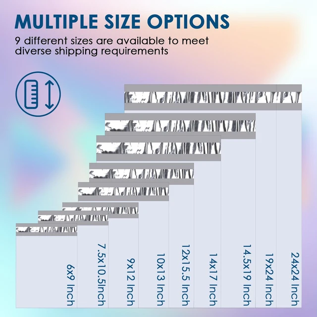 Alt view image 7 of 7 - 100 Packs 10 x 13 Inchs White Poly Mailers Envelopes Shipping Bags with Self Sealing Adhesive Strip, Waterproof & Tearproof Postal Bags Lightweight Shipping Mailers Bags 10" x 13"