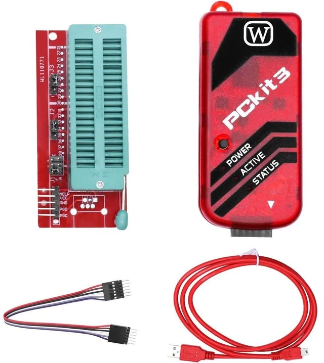 Main image of GANGXUN PICKIT3 PIC Kit3 Programmer, GANGXUN PICKIT3 PIC ICD2 PICKit 2 Programming Adapter 3.5 with USB Cable and ICSP Adapter