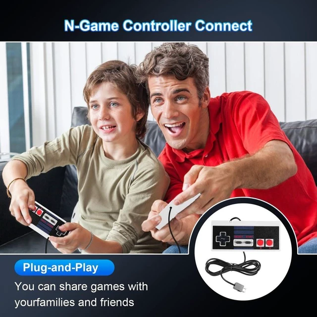 Alt view image 4 of 4 - GANGXUN NES Controller, Wired USB Gamepad for Mini NES Classic Edition, Classic Controller with NES Port and 2 x 3m Extension Cables for PC/MAC/Raspberry Pi/RetroPie
