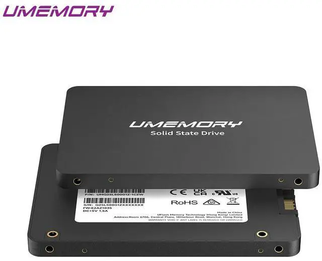 Alt view image 7 of 7 - UMEMORY 2.5" SATA III Internal SSD, Up to 500MB/s High-Speed Solid State Drive, Fast Boot & Storage Upgrade for Laptop and Desktop PC 250GB