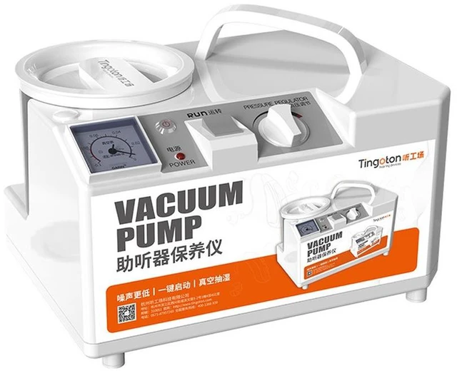 Main image of Tingoton Hearing Aid Dryer Vacuum Drying Care Machine, 3-in-1 Dehumidifier Cleaner with Timer for All Hearing Aids Cochlear Implants Earmolds