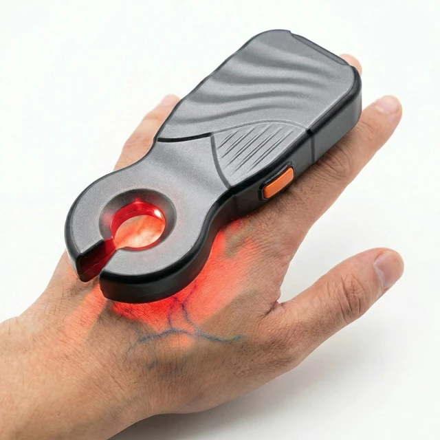 Alt view image 2 of 7 - GANGXUN YYD-03 Vein Finder, Portable Infrared Vein Visualization Device for Arms, Hands & Face, Rechargeable Vein Locator with US Plug for Nurses, Phlebotomy Practice & Home Use