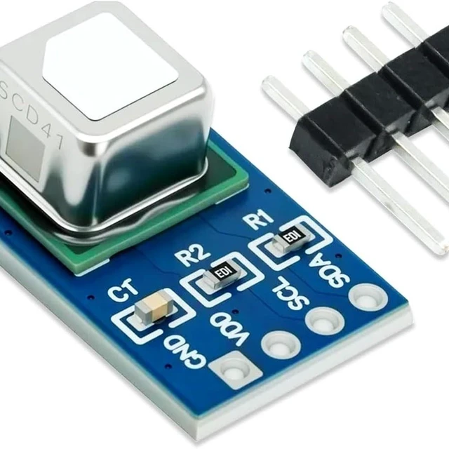 Main image of GANGXUN SCD41 CO2 Gas Sensor Module with Temperature & Humidity Sensor, I2C Communication, 400-5000ppm Range, 2.4-5.5V, Compatible with Arduino Raspberry Pi, Air Quality Monitoring
