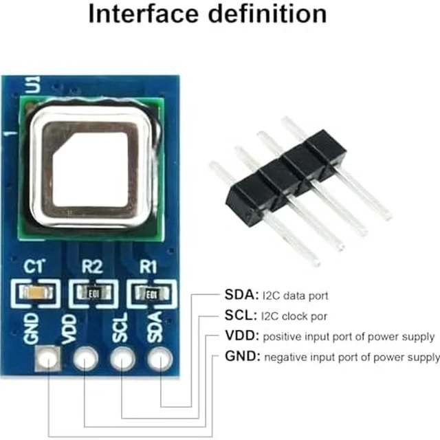 Alt view image 2 of 7 - GANGXUN SCD41 CO2 Gas Sensor Module with Temperature & Humidity Sensor, I2C Communication, 400-5000ppm Range, 2.4-5.5V, Compatible with Arduino Raspberry Pi, Air Quality Monitoring