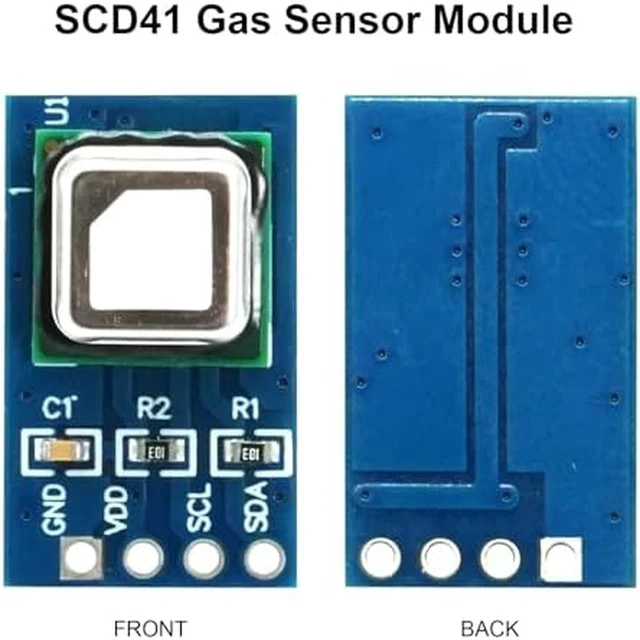 Alt view image 7 of 7 - GANGXUN SCD41 CO2 Gas Sensor Module with Temperature & Humidity Sensor, I2C Communication, 400-5000ppm Range, 2.4-5.5V, Compatible with Arduino Raspberry Pi, Air Quality Monitoring