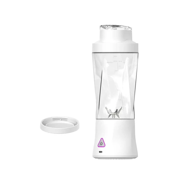 Alt view image 6 of 7 - GANGXUN HD-10 Portable Blender 700ml, 400W Pure Copper Motor 22000RPM, 6-Blade Ice Crushing, USB Type-C Rechargeable, Auto Clean, Food-Grade PC, Travel Juicer Cup with Brush (Black)