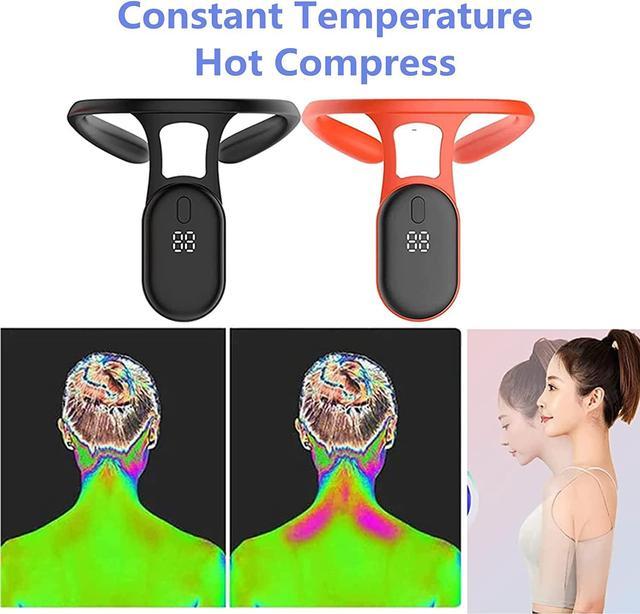 Lymphatic Massager, Ultrasonic Portable Lymphatic Soothing Body Shaping Neck  Instrument, Sitting Posture Correction Belt Neck Lymphatic Relief Massager  for Women Men Christmas New Year Gifts 
