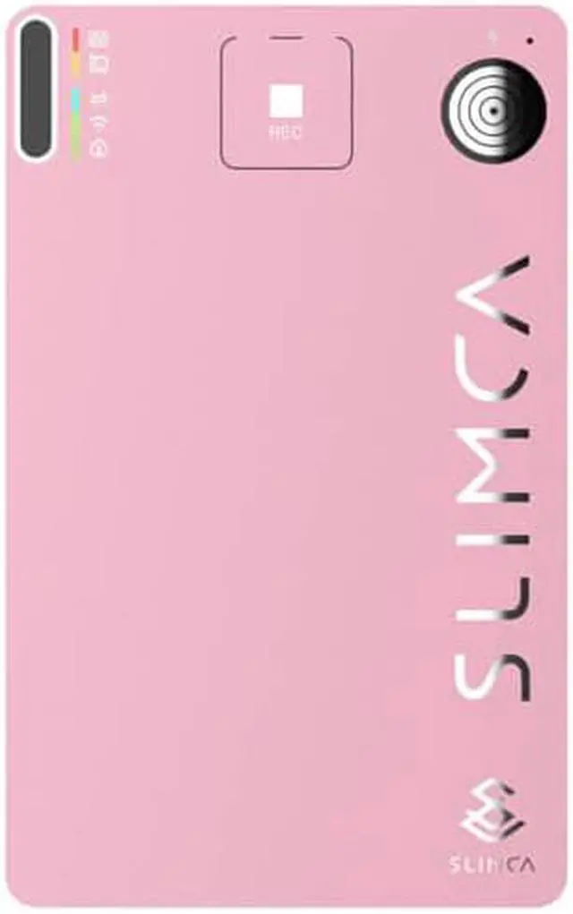 Main image of SLIMCA Voice Recorder(Pink), Super Slim 2mm Voice Recorder with One-Click Sync to Paired App, 5m Pick-up Range - Thinnest Portable Recording Device for Meetings/Lectures/Interviews/On-the-Go
