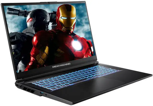 Alt view image 2 of 5 - Dream Machines  RG5060-17NA28 - Intel 14th Gen i9-14900HX, Nvidia RTX 5060, 17.3" 144Hz QHD (2560x1440), 2 TB PCIe M.2 SSD, 32 GB (2x16 GB DDR5), Multi-Color Illuminated Keyboard