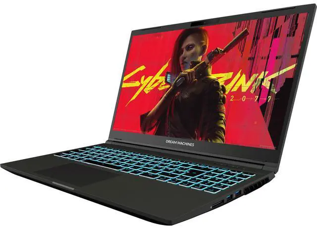 Alt view image 5 of 6 - Dream Machines RG3050-15NA73 i5-13420H / 15.6" FHD (1920 × 1080) WVA 144Hz / RTX 3050 4GB / 32 GB DDR4 3200MHz / 512GB M.2 SSD / Multi-Color illuminated full-size keyboard with numeric pad