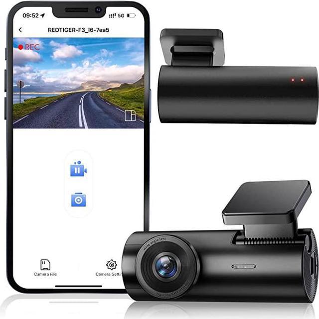 REDTIGER Dash Camera 2.5K WiFi Car Cam Front:Full HD 1600P Mini