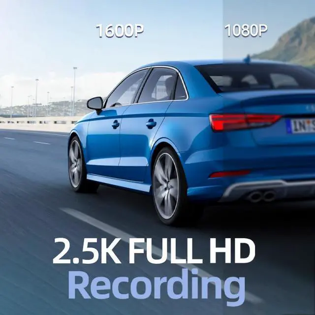 Alt view image 2 of 7 - REDTIGER Dash Camera 2.5K WiFi Car Cam Front:Full HD 1600P Mini Dashcam with Super Night Vision,Dashboard Camera Recorder,Smart APP Control,170° Wide Angle