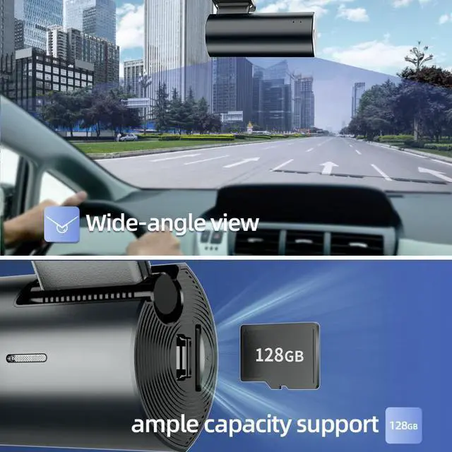 Alt view image 7 of 7 - REDTIGER Dash Camera 2.5K WiFi Car Cam Front:Full HD 1600P Mini Dashcam with Super Night Vision,Dashboard Camera Recorder,Smart APP Control,170° Wide Angle