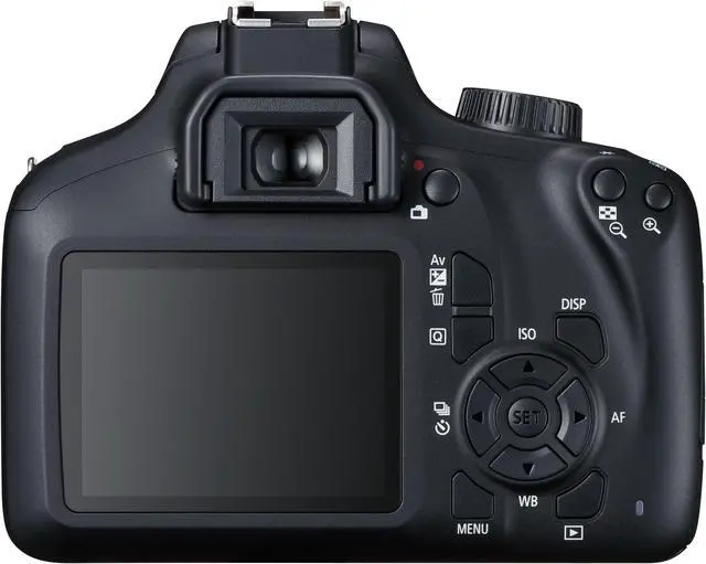 Alt view image 4 of 5 - Canon EOS 4000D w/EF-S 18-55mm f/3.5-5.6 III Lens with Professional Accessory Bundle - Includes: Spare LPE10 Battery, Slave Flash, Large Gadget Bag with Dual Buckles & Much More
