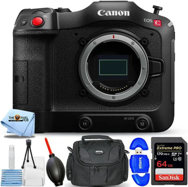Main image of Canon EOS C70 Cinema Camera (RF Lens Mount) 4507C002 - 7PC Accessory Bundle
