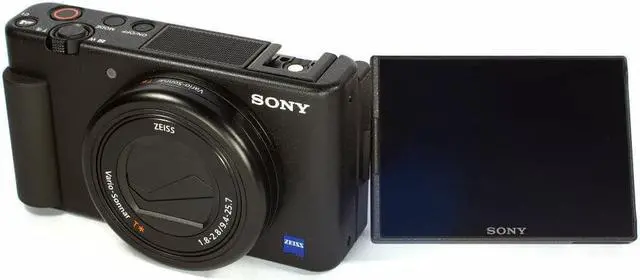 Alt view image 4 of 5 - Sony ZV-1 20.1MP/4K Compact Vlog Digital Camera (Black) + 32GB + Flash Bundle