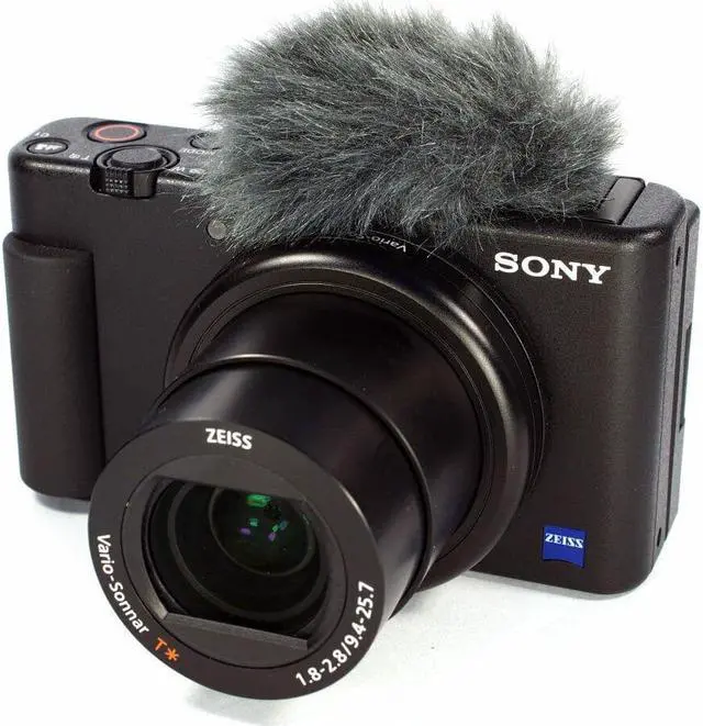 Alt view image 2 of 5 - Sony ZV-1 20.1MP/4K Compact Vlog Digital Camera (Black) + 32GB + Flash Bundle