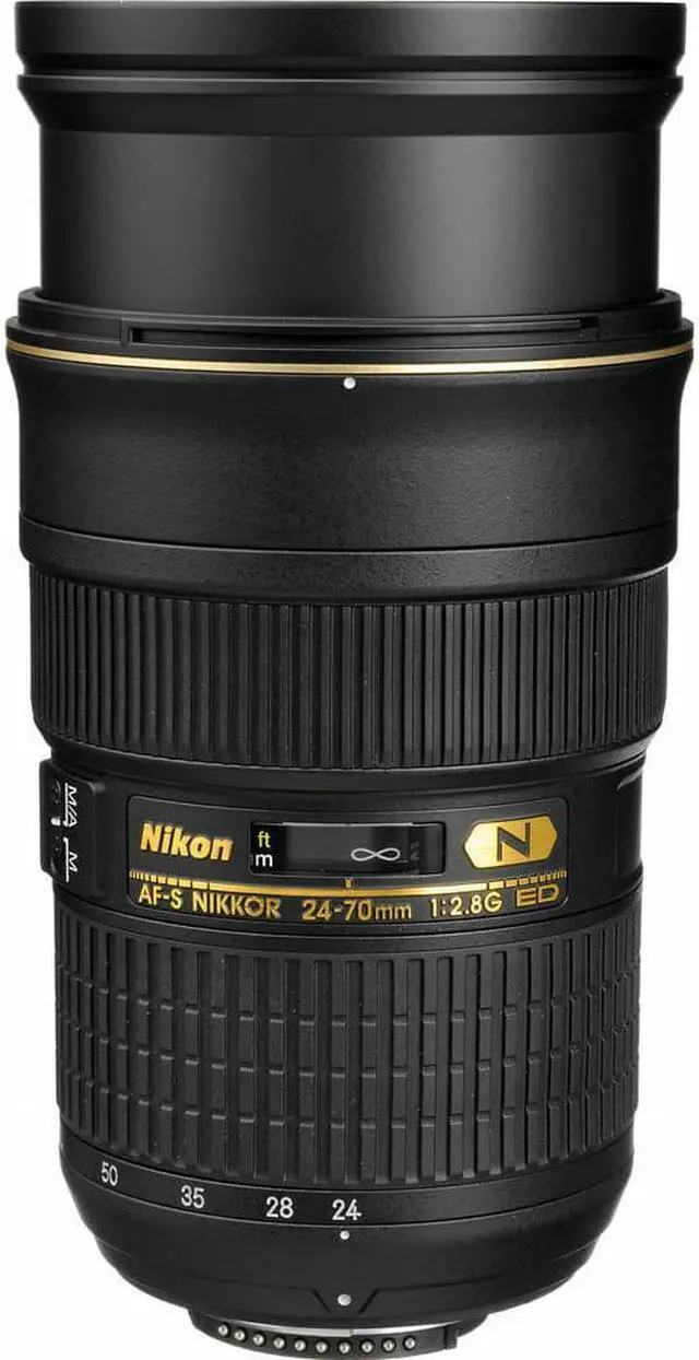 Alt view image 3 of 5 - Nikon AF-S Nikkor 24-70mm f/2.8G ED Autofocus Lens (Black) - 7PC Accessory Bundle
