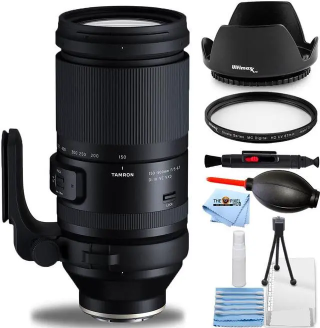 Main image of Tamron 150-500mm f/5-6.7 Di III VXD Lens for Sony E - 7PC Accessory Bundle