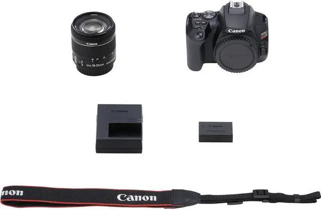 Alt view image 7 of 7 - Canon EOS Rebel SL3 with 18-55mm IS STM Lens + 32GB + Flash + Tripod Bundle