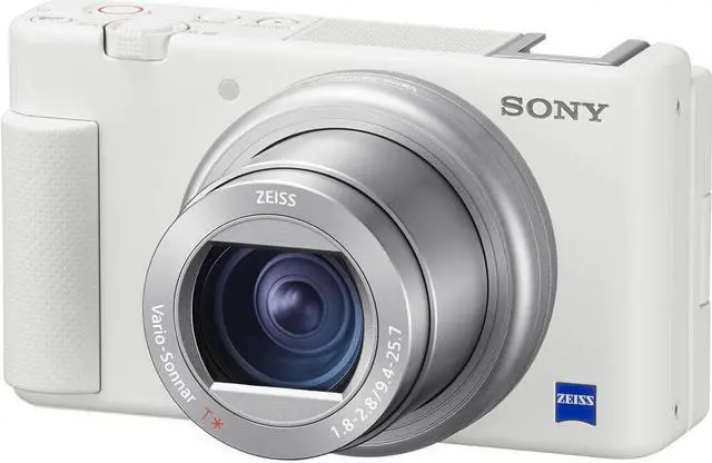 Alt view image 2 of 7 - Sony ZV-1 20.1MP Compact Digital Camera (White) - 12PC Accessory Vlogging Bundle