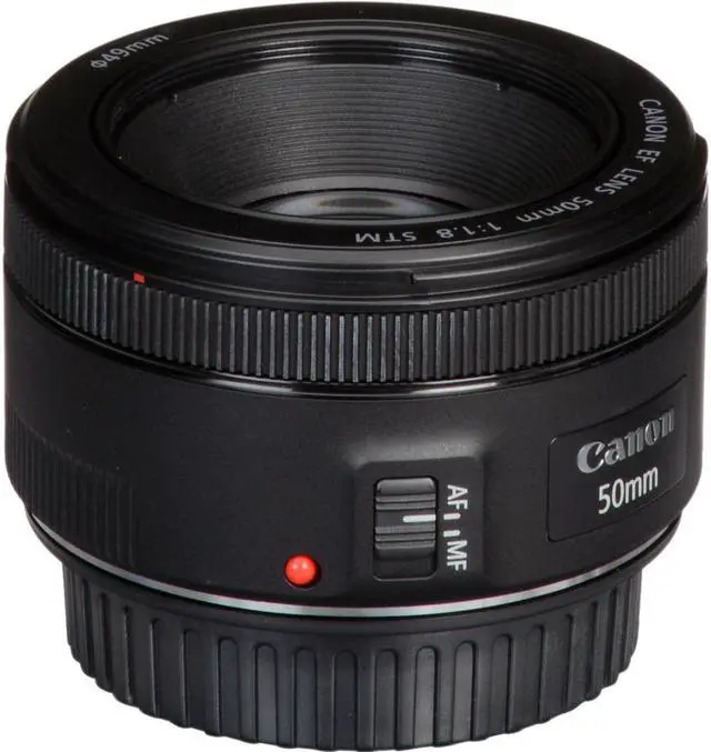 Alt view image 2 of 5 - Canon EF 50mm f/1.8 STM Lens 0570C002 + Filter Kit + Tulip Hood Lens Pro Bundle