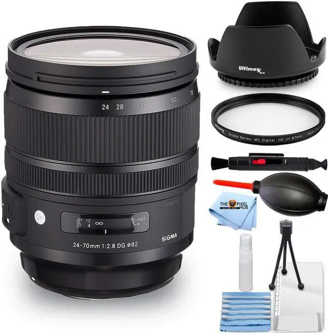 Main image of Sigma 24-70mm f/2.8 DG OS HSM Art Lens for Canon EF - Essential UV Bundle