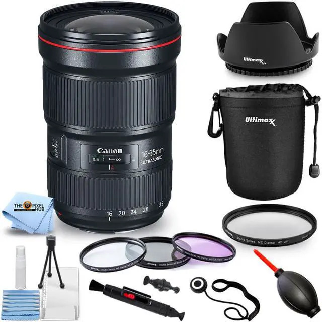 Main image of Canon EF 16-35mm f/2.8L III USM Lens 0573C002 + Lens Pouch + Filter Kit Bundle