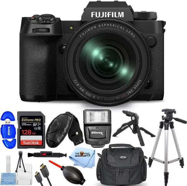 Main image of FUJIFILM X-H2 Mirrorless Camera with 16-80mm Lens - 12PC Accessory Bundle