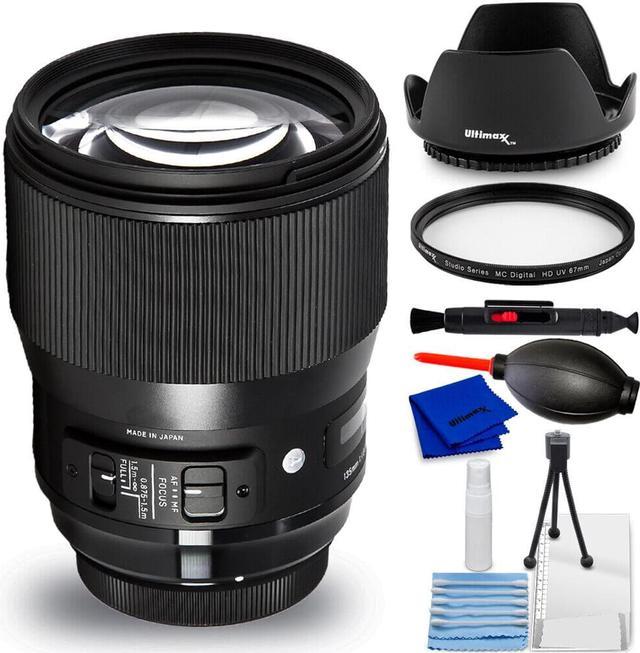 Sigma 135mm f/1.8 DG HSM Art Lens for Canon EF - 7PC Accessory Bundle