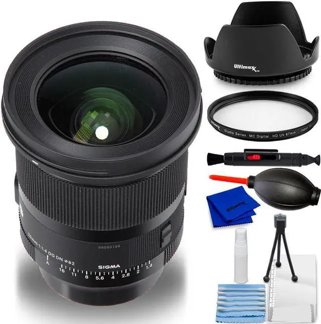 Main image of Sigma 20mm f/1.4 DG DN Art Lens for Sony E 414965 - 7PC Accessory Bundle