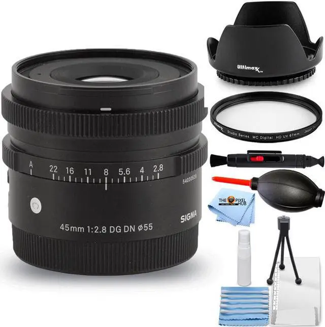 Main image of Sigma 45mm f/2.8 DG DN Contemporary Lens for Sony E 360965 - 5PC Bundle