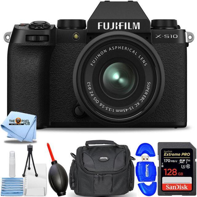 FUJIFILM Fuji X-S10 Mirrorless Camera w/ XC 15-45mm f/3.5-5.6 OIS