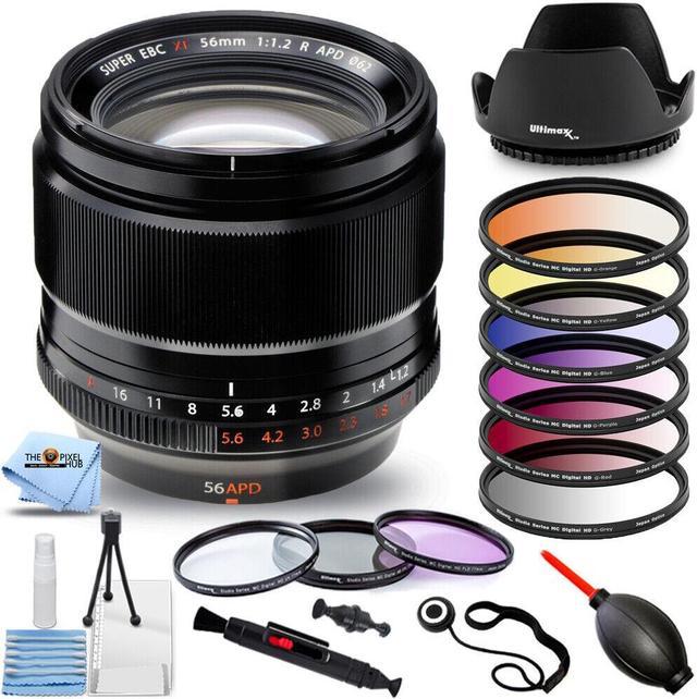 Fujifilm XF 56mm f/1.2 R APD Lens 16443058 + Filter Kit + Hood