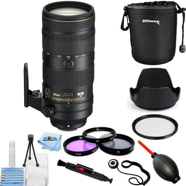 Main image of Nikon AF-S NIKKOR 70-200mm f/2.8E FL ED VR Lens 20063 + Filter Kit Bundle