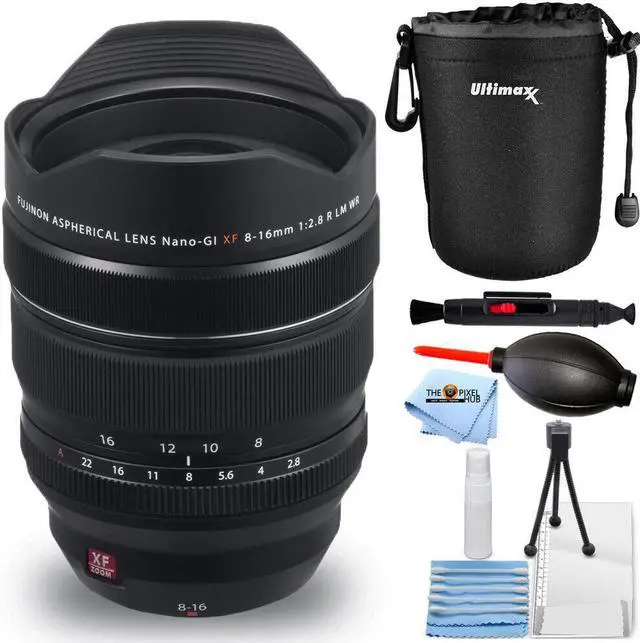 Main image of FUJIFILM XF 8-16mm f/2.8 R LM WR Lens 16591570 - 6PC Accessory Bundle