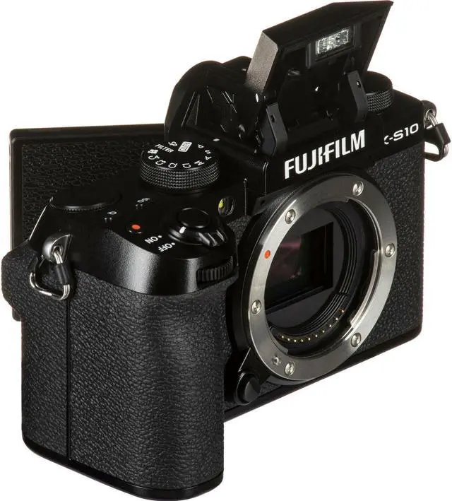 Alt view image 4 of 7 - FUJIFILM X-S10 Mirrorless Camera (Body Only, Black) - 14PC Accessory Bundle